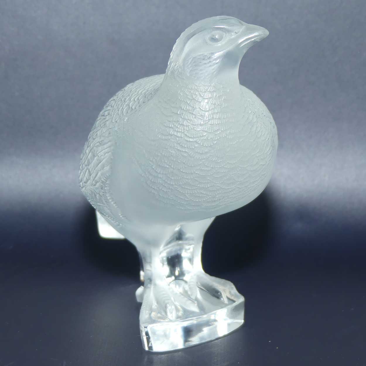 Lalique France Perdrix Debout Partridge figure