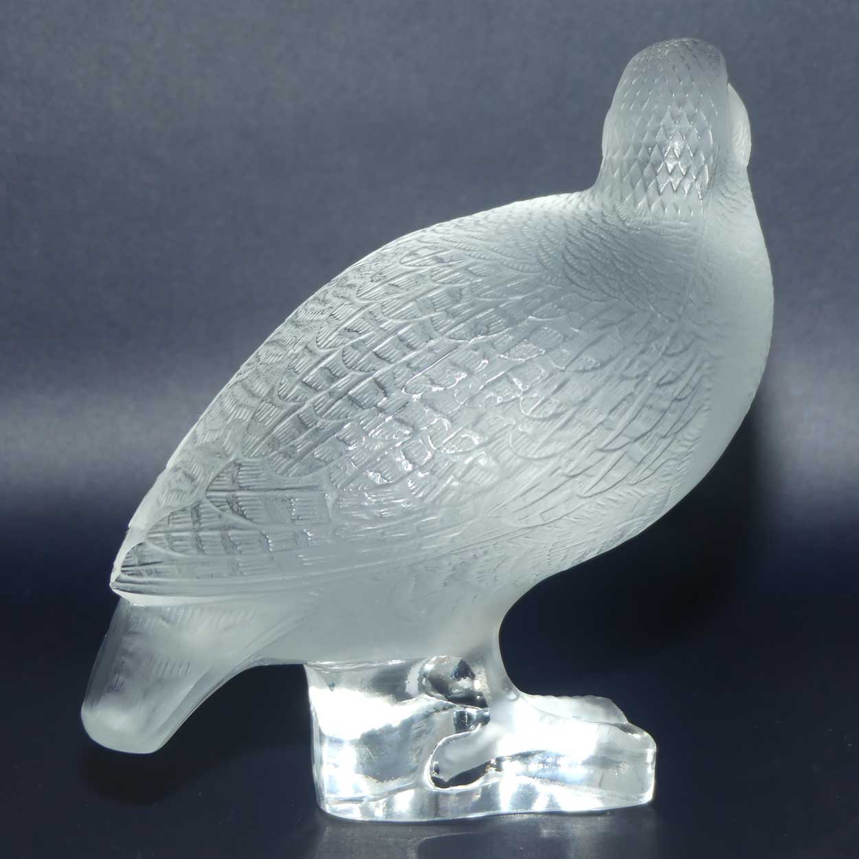 Lalique France Perdrix Debout Partridge figure
