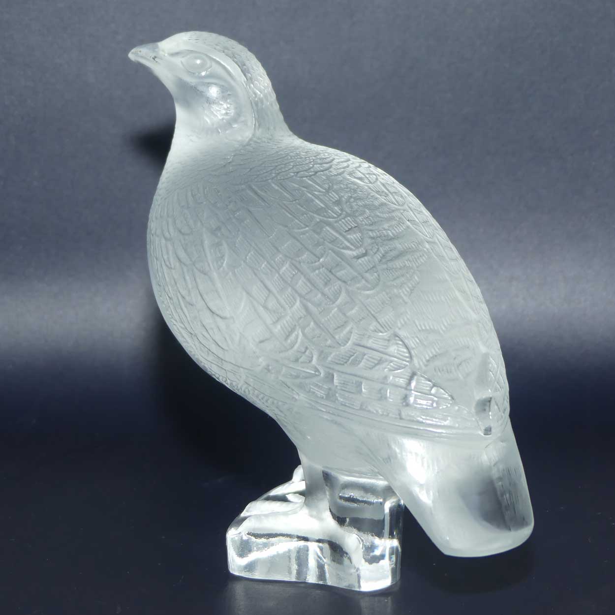 Lalique France Perdrix Debout Partridge figure