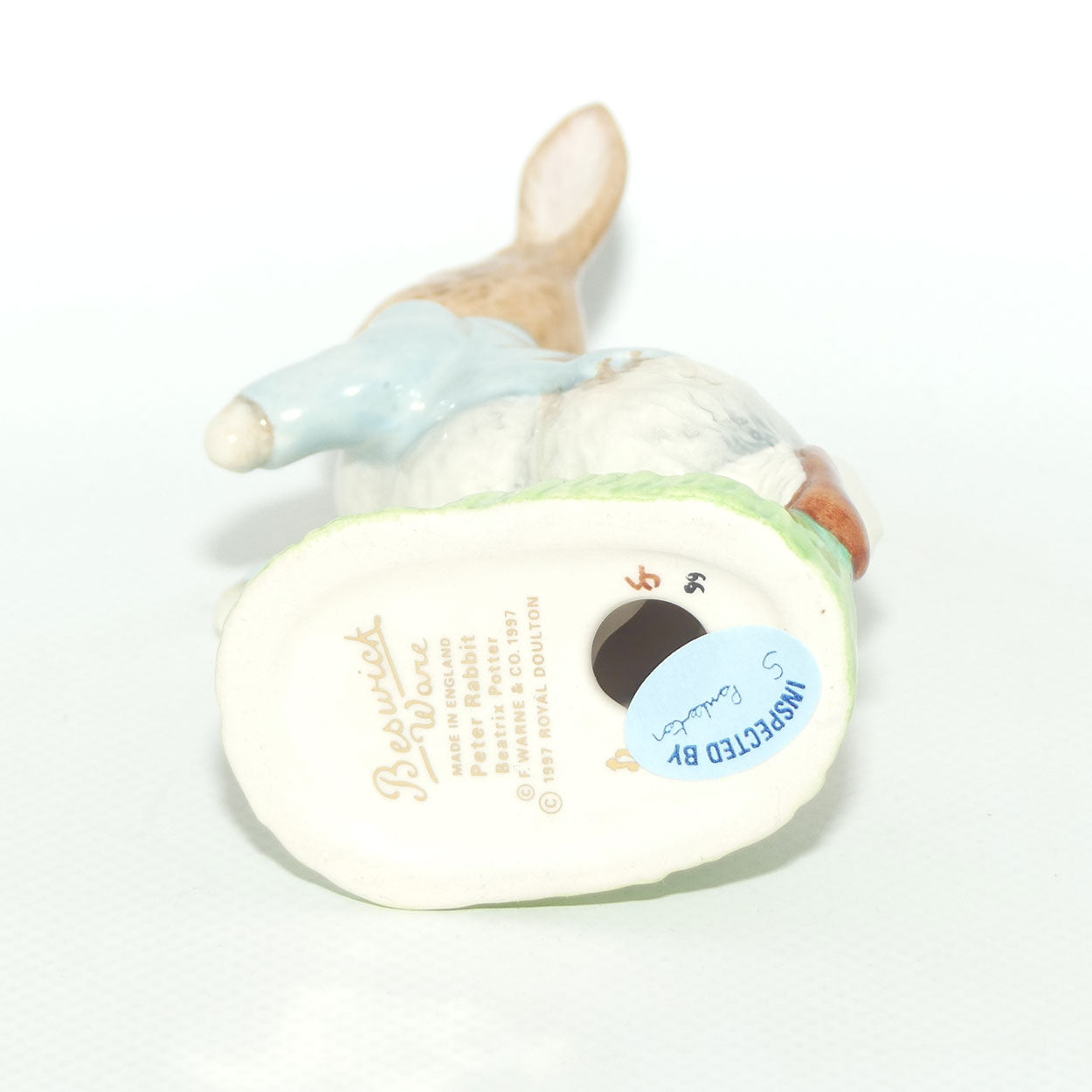 Beswick Beatrix Potter Peter Rabbit | Gold Buttons | BP9b | boxed