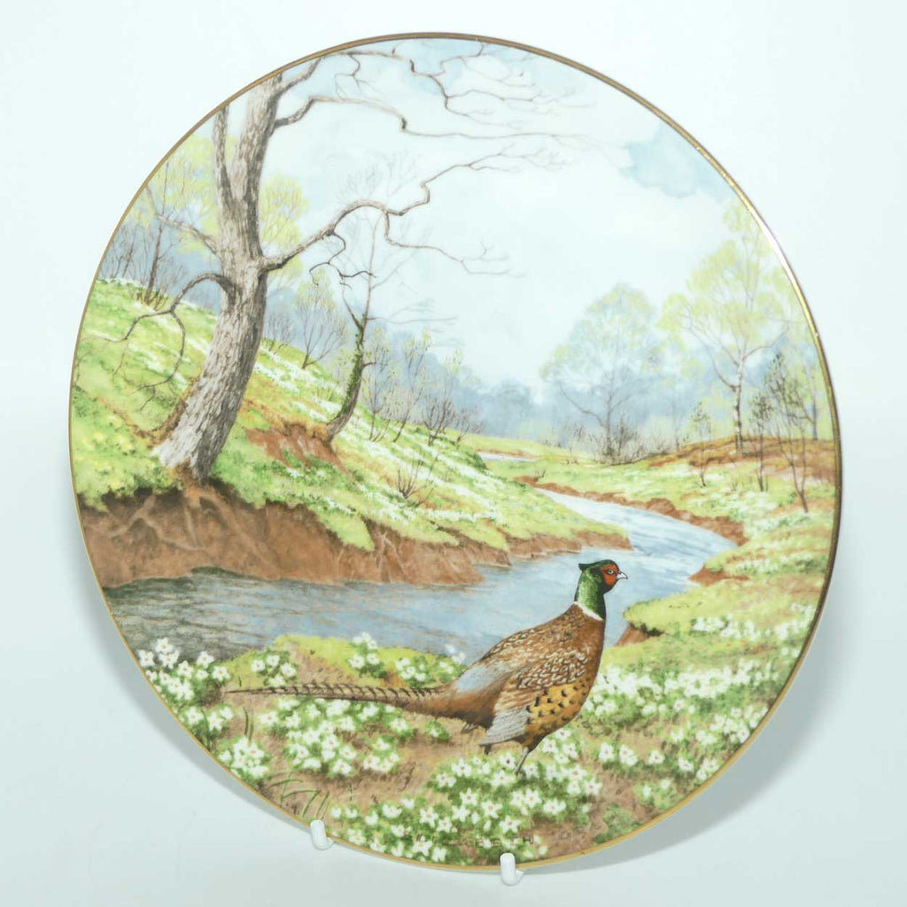 Royal Doulton picture plate by Elizabeth Gray | Waterside series | The Pheasant