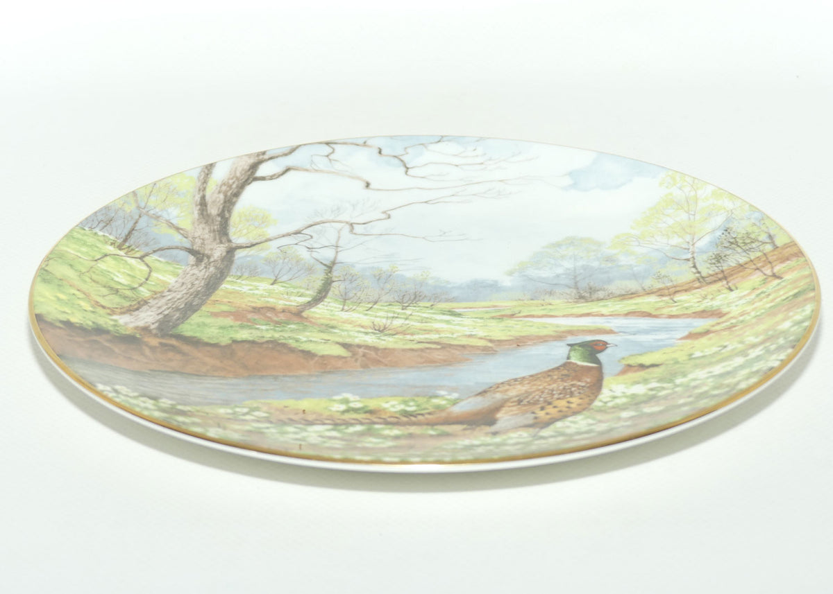 Royal Doulton picture plate by Elizabeth Gray | Waterside series | The Pheasant