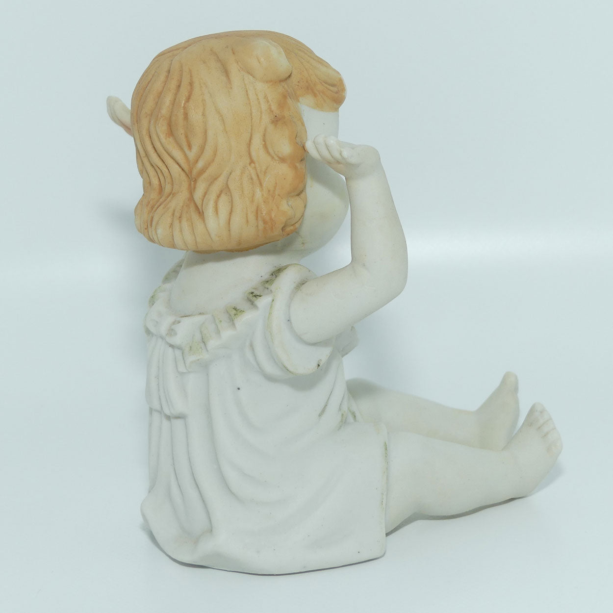 Vintage Bisque Piano Doll | Hands Up