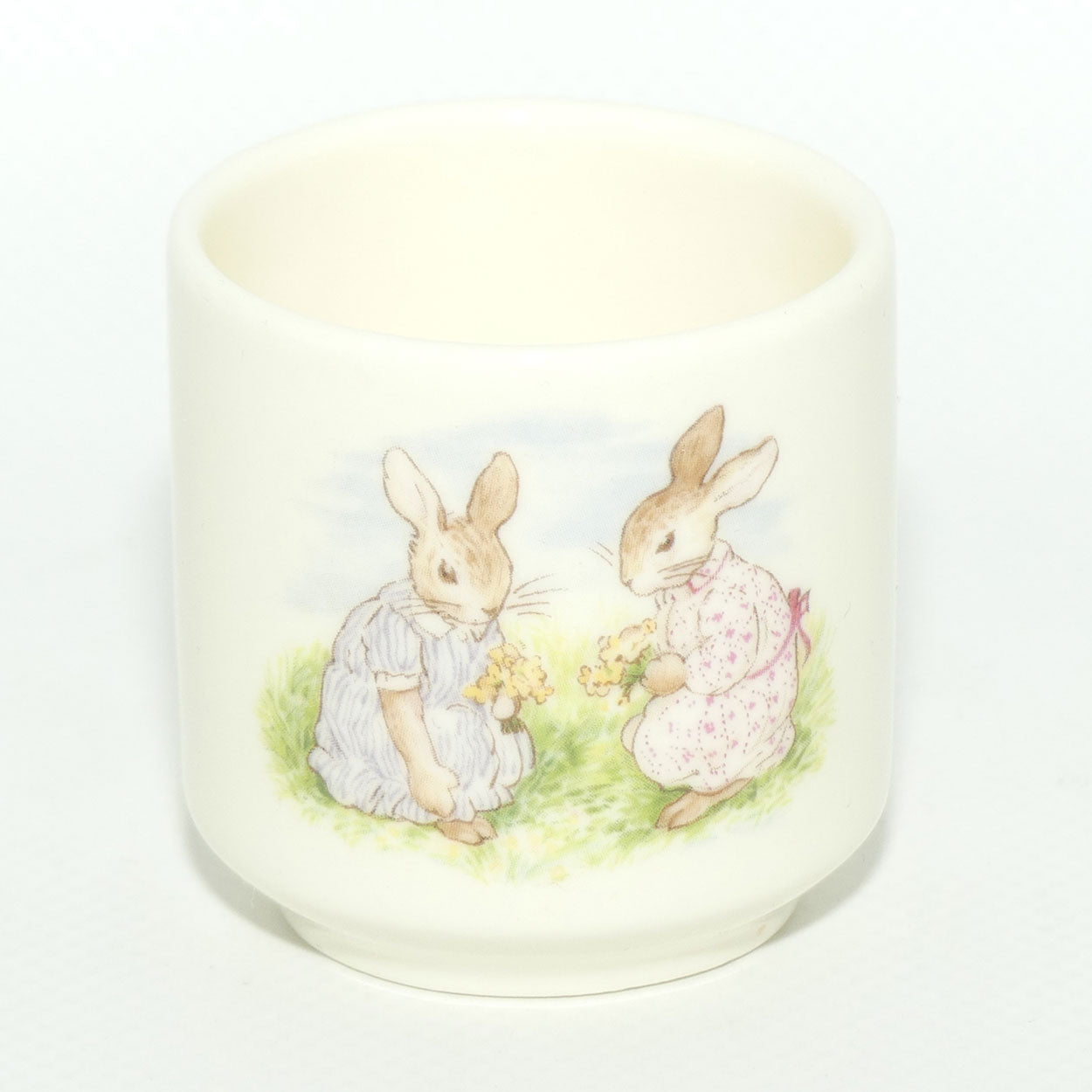 Royal Doulton Bunnykins egg cup | Picking Daisies | Bunny with Mirror