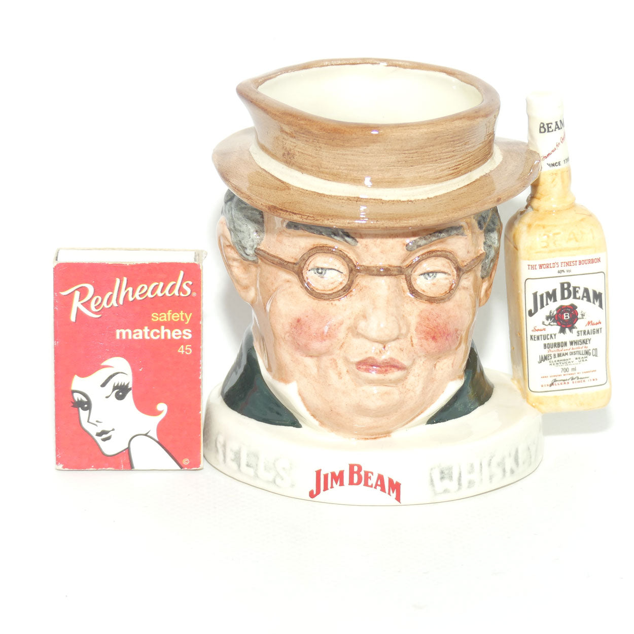 D- Royal Doulton small character jug Mr Pickwick | Pick Kwik Derby Jim Beam