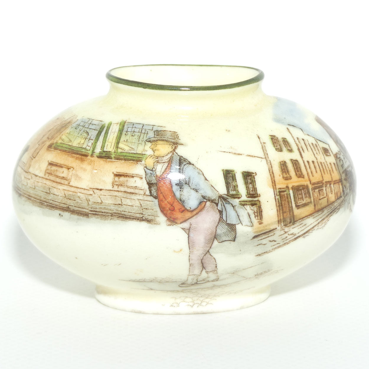 Royal Doulton Dickens Mr Pickwick miniature oval vase