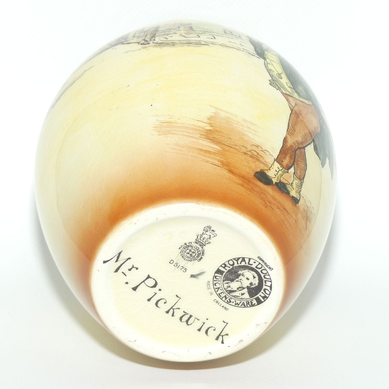 Royal Doulton Dickens Mr Pickwick bulbous vase D5175
