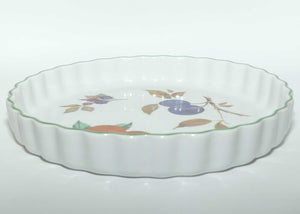 Royal Worcester Vitreous Bakeware | Evesham Vale pattern | fluted edge pie dish