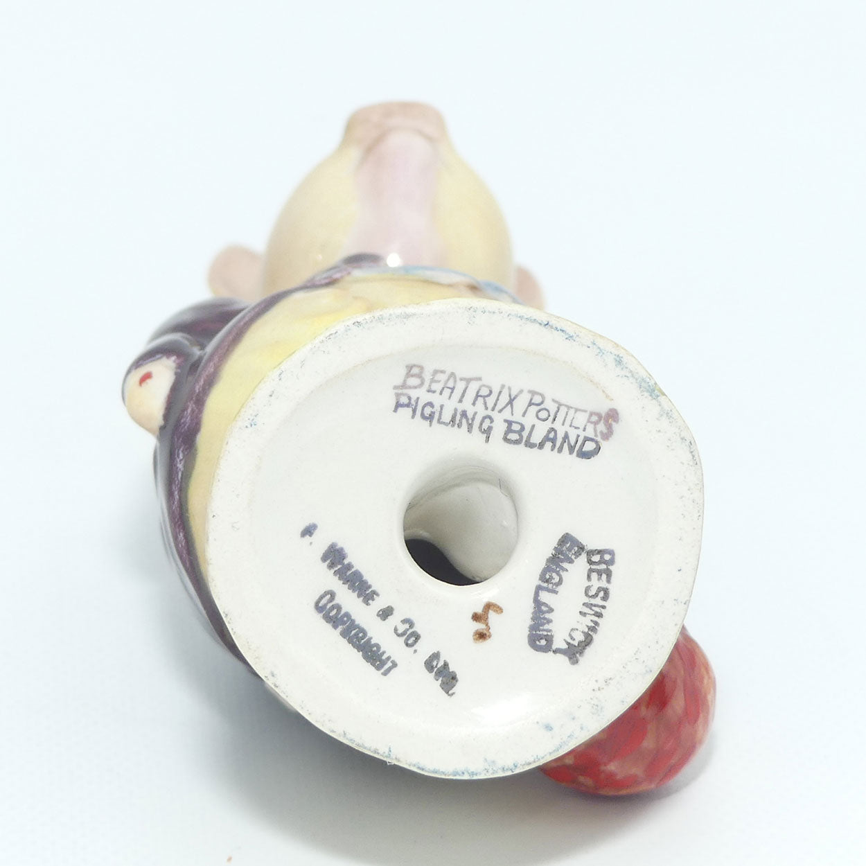 Beswick Beatrix Potter Pigling Bland | Maroon Coat | BP2a