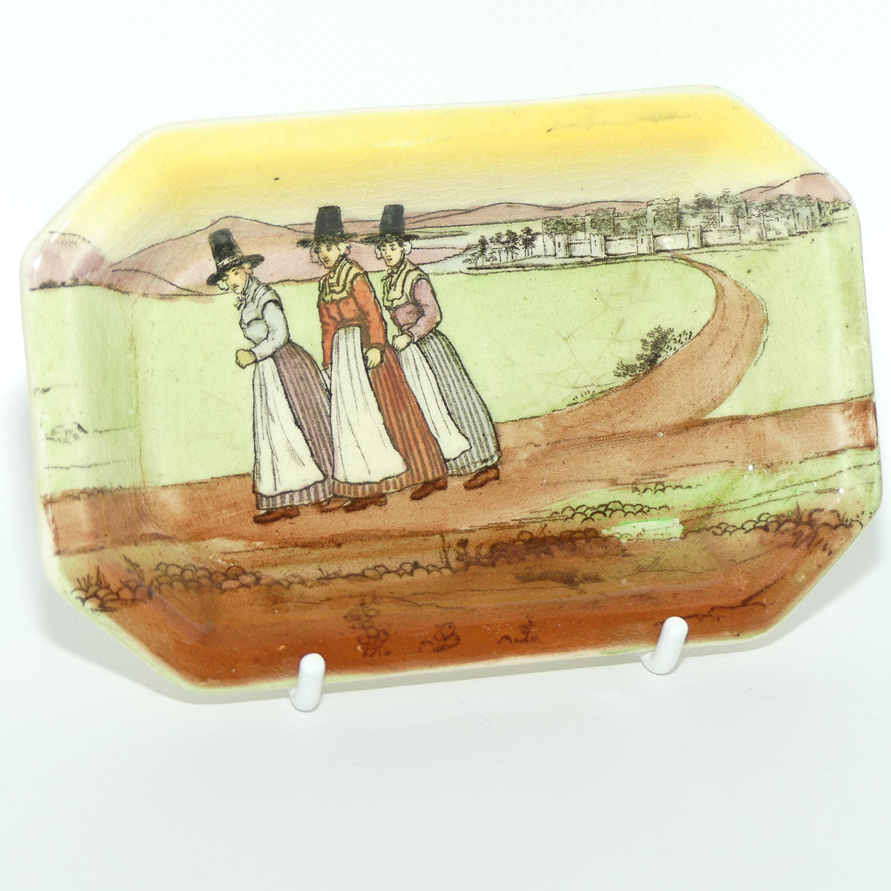 Royal Doulton Welsh rectangular miniature tray
