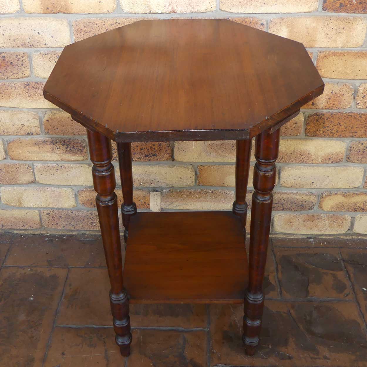 Australian Colonial Pine Hexagonal Cricket table
