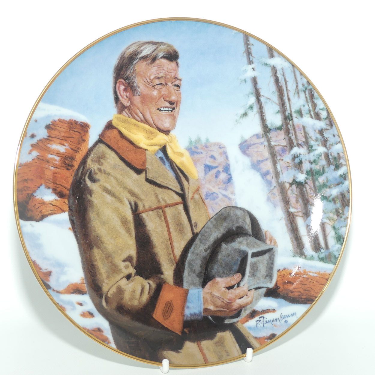 Franklin Mint Heirloom plate | John Wayne | Pine Ridge