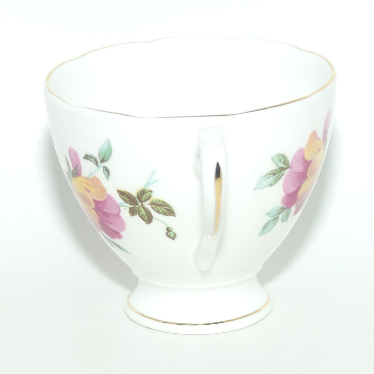 Roslyn Bone China trio | Pink and Yellow Flower