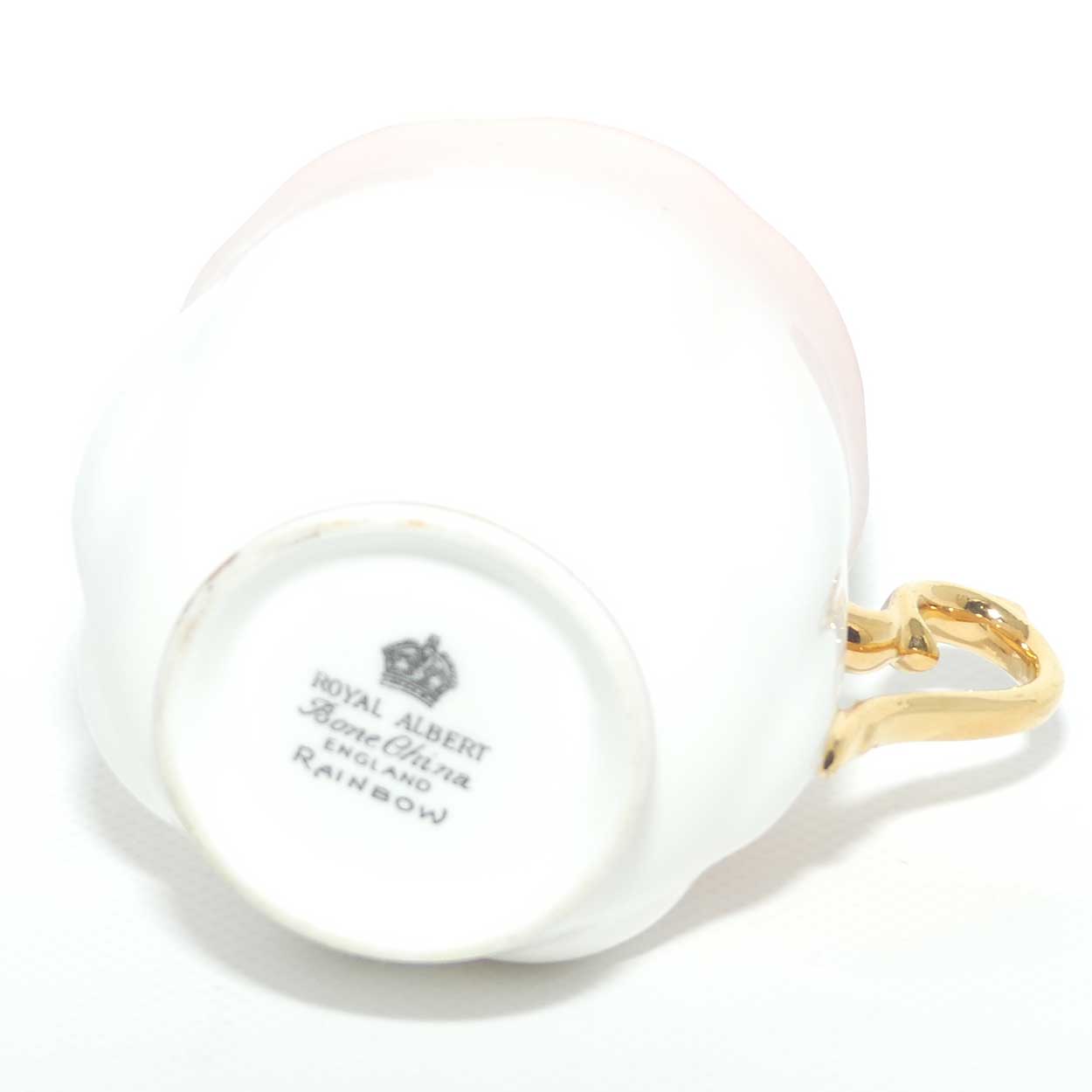 Royal Albert Bone China Rainbow series | Pale Pink trio | older Hampton shape