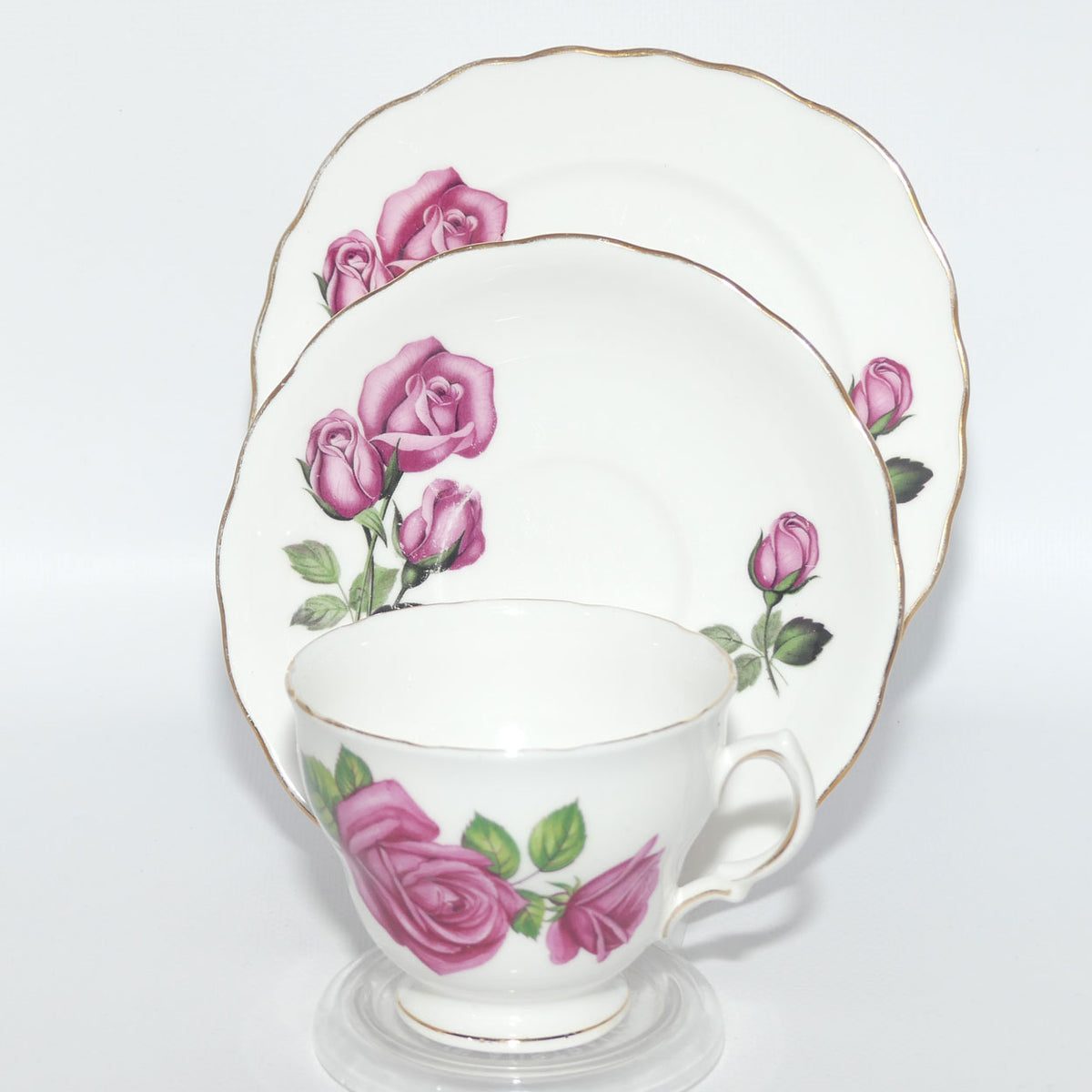Royal Vale Pretty Roses pattern trio