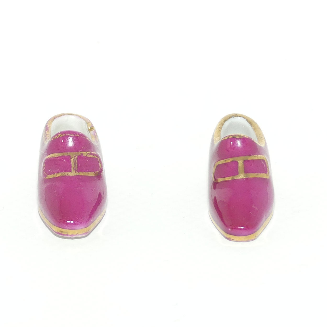Pair of Limoges France miniature slippers