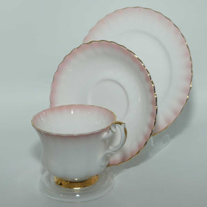 Royal Albert Bone China Rainbow series trio | Pink | Montrose shape