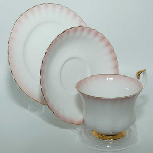 Royal Albert Bone China Rainbow series trio | Pink | Montrose shape