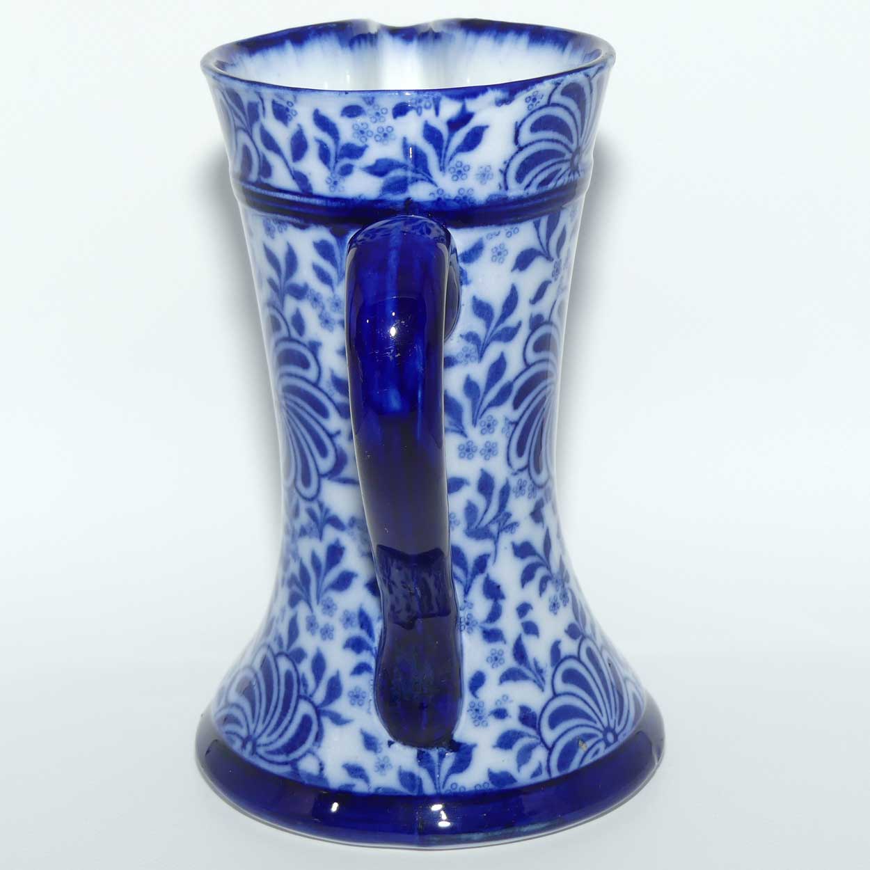 Doulton Burslem Flow Blue Pinwheel Tudor shape jug