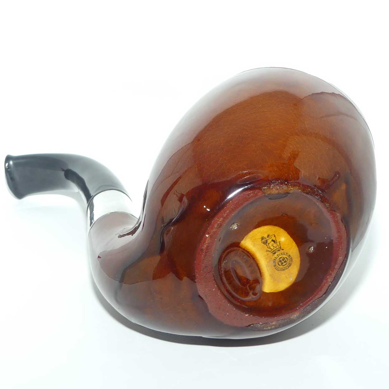 Royal Doulton Kingsware Pipe tobacco jar | Sterling Silver trim