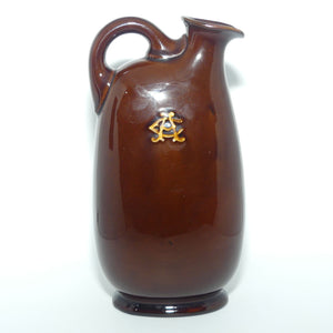 Royal Doulton Kingsware Pipe Major flask