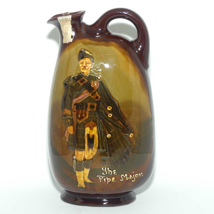 Royal Doulton Kingsware Pipe Major flask | DEWARS