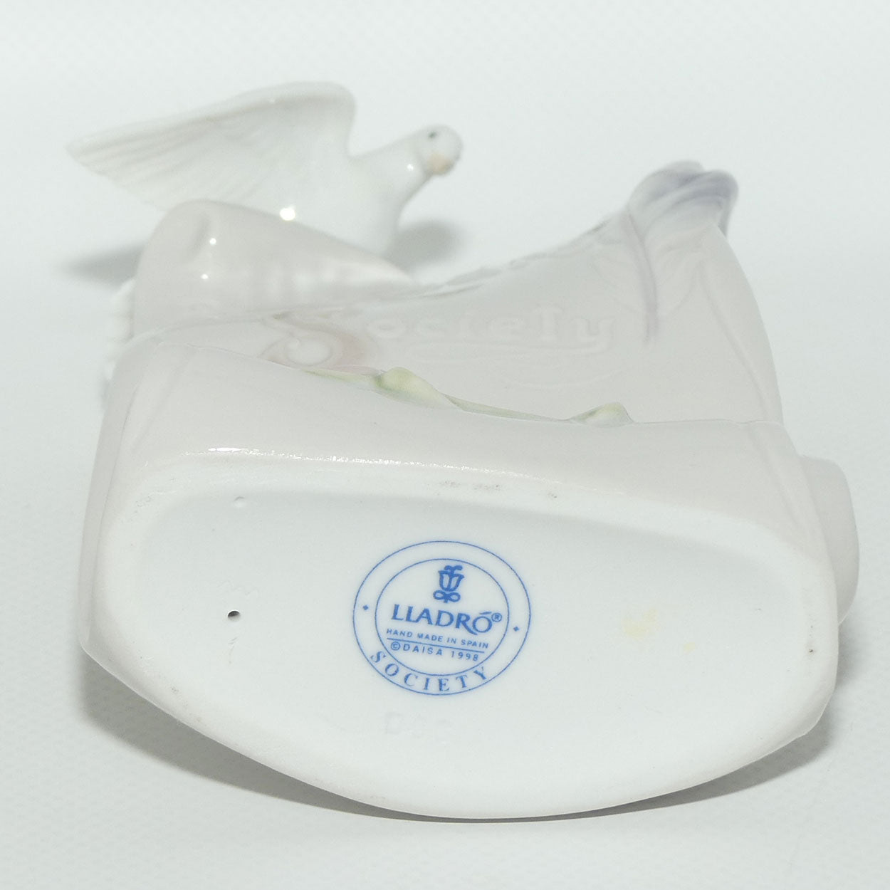 Lladro Society Dove and Pink Rose display plaque | #1