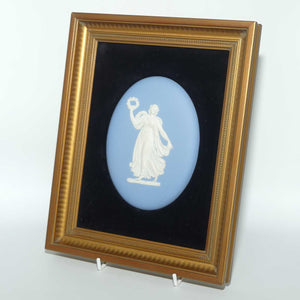 Wedgwood Jasper Cameo framed plaque in Gilt Frame