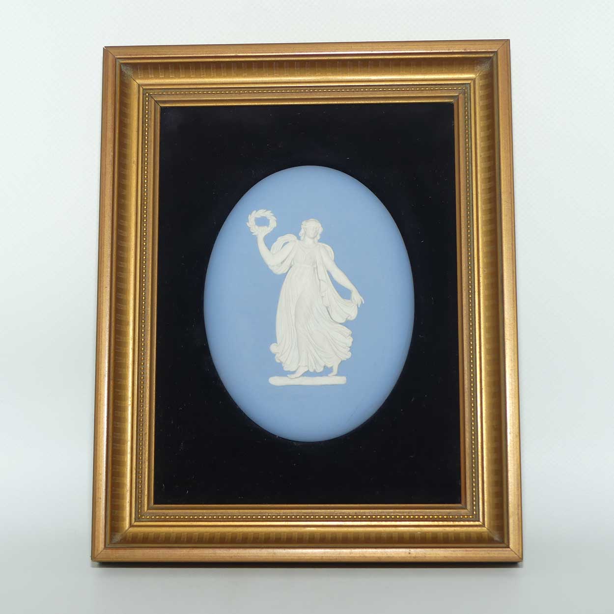 Wedgwood Jasper Cameo framed plaque in Gilt Frame