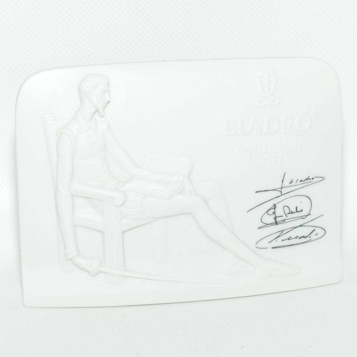Lladro Collectors Society Don Quixote display plaque | signed