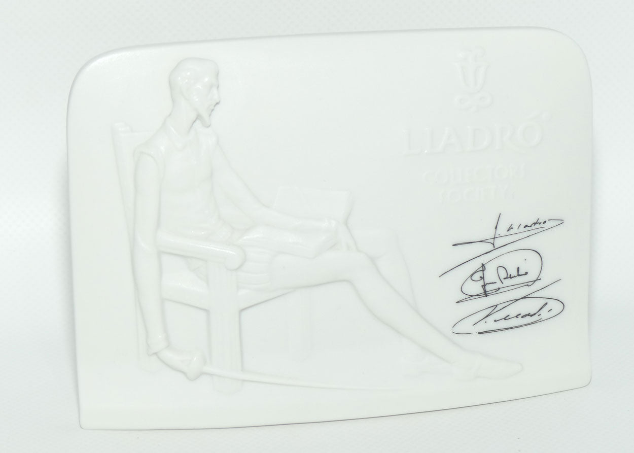 Lladro Collectors Society Don Quixote display plaque | signed