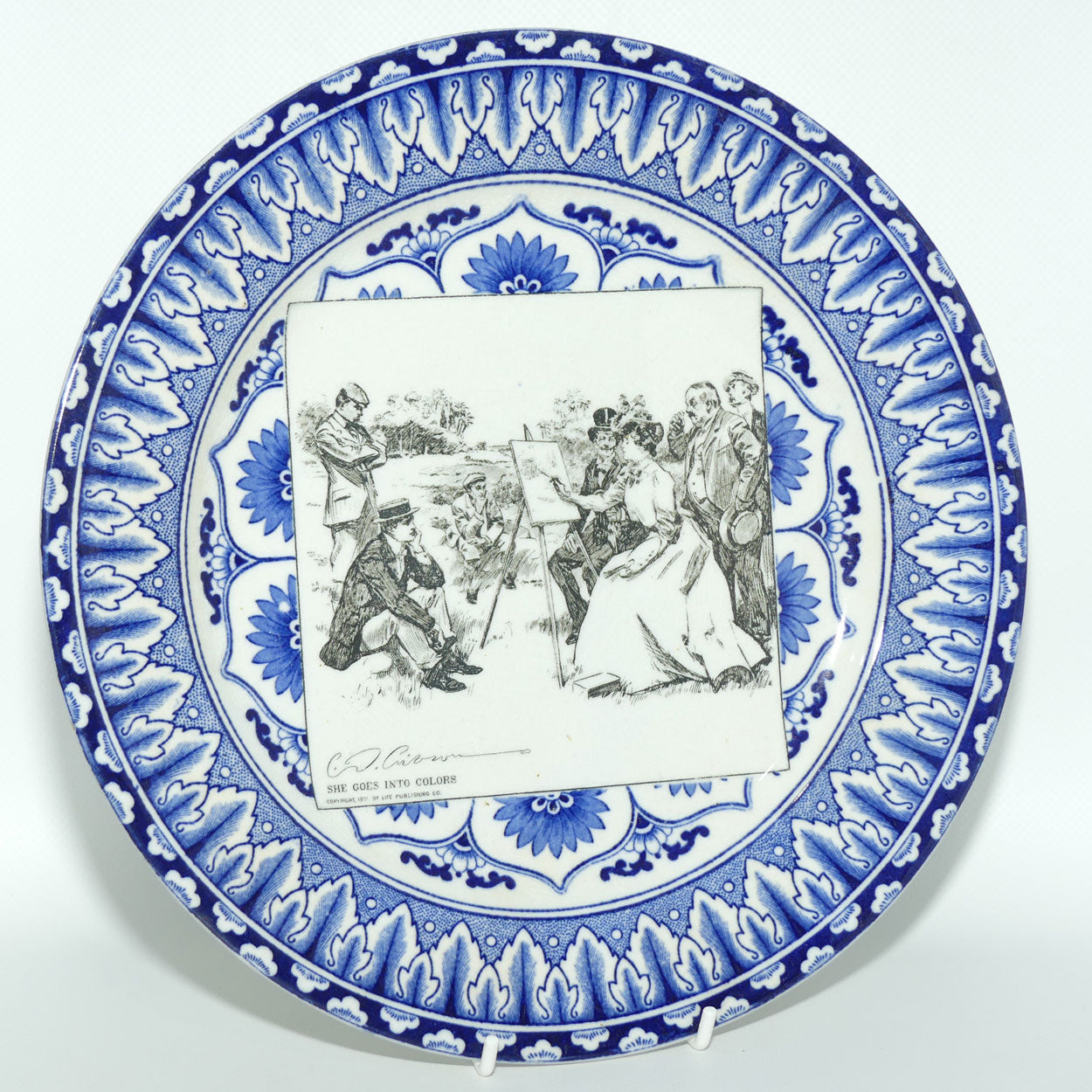 Royal Doulton CD Gibson | Gibson Girls Plate | #14: She goes into colours