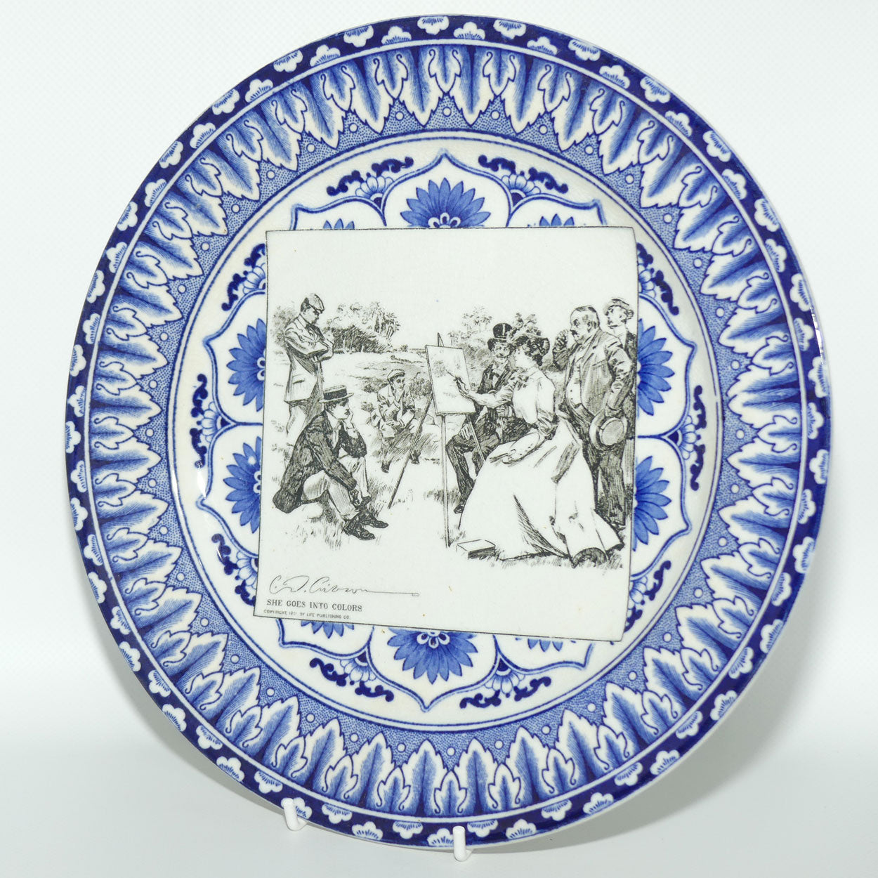 Royal Doulton CD Gibson | Gibson Girls Plate | #14: She goes into colours