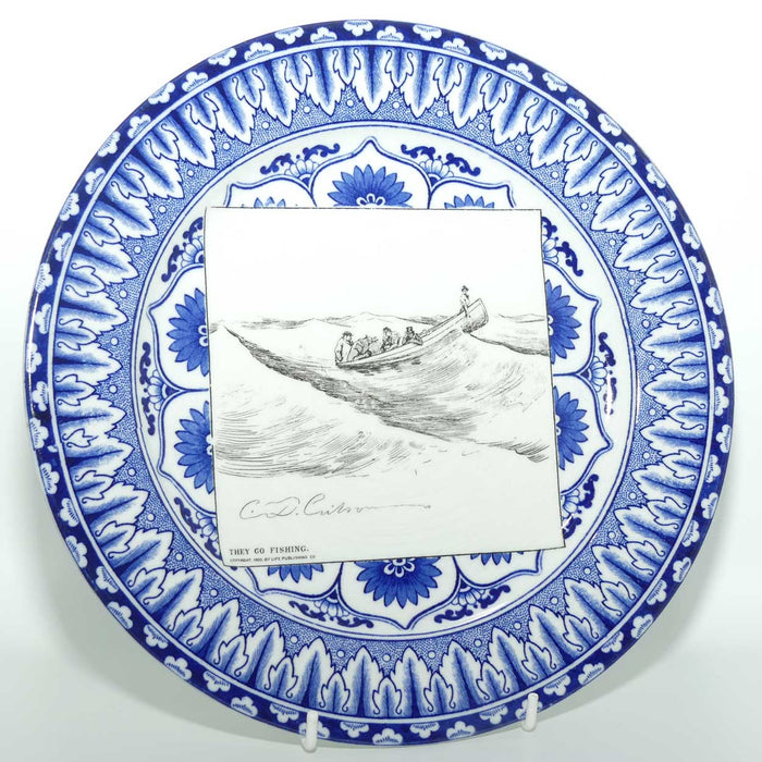 Royal Doulton CD Gibson Girls Plate | #15: They go fishing