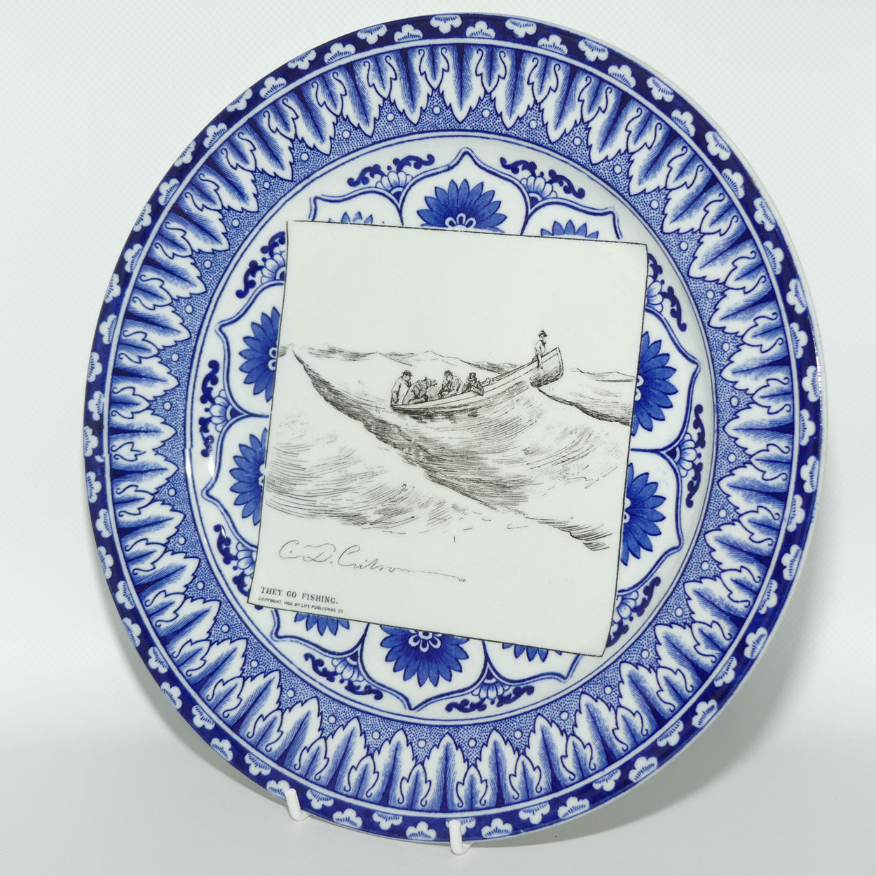 Royal Doulton CD Gibson | Gibson Girls Plate | #15: They go fishing