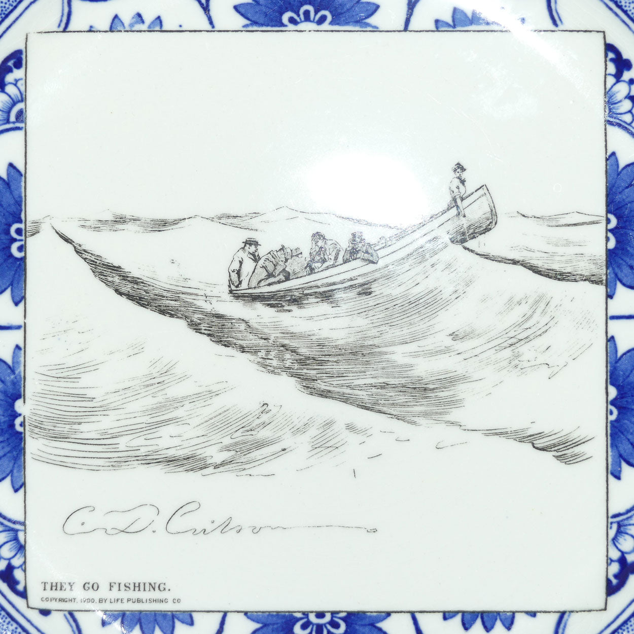Royal Doulton CD Gibson | Gibson Girls Plate | #15: They go fishing