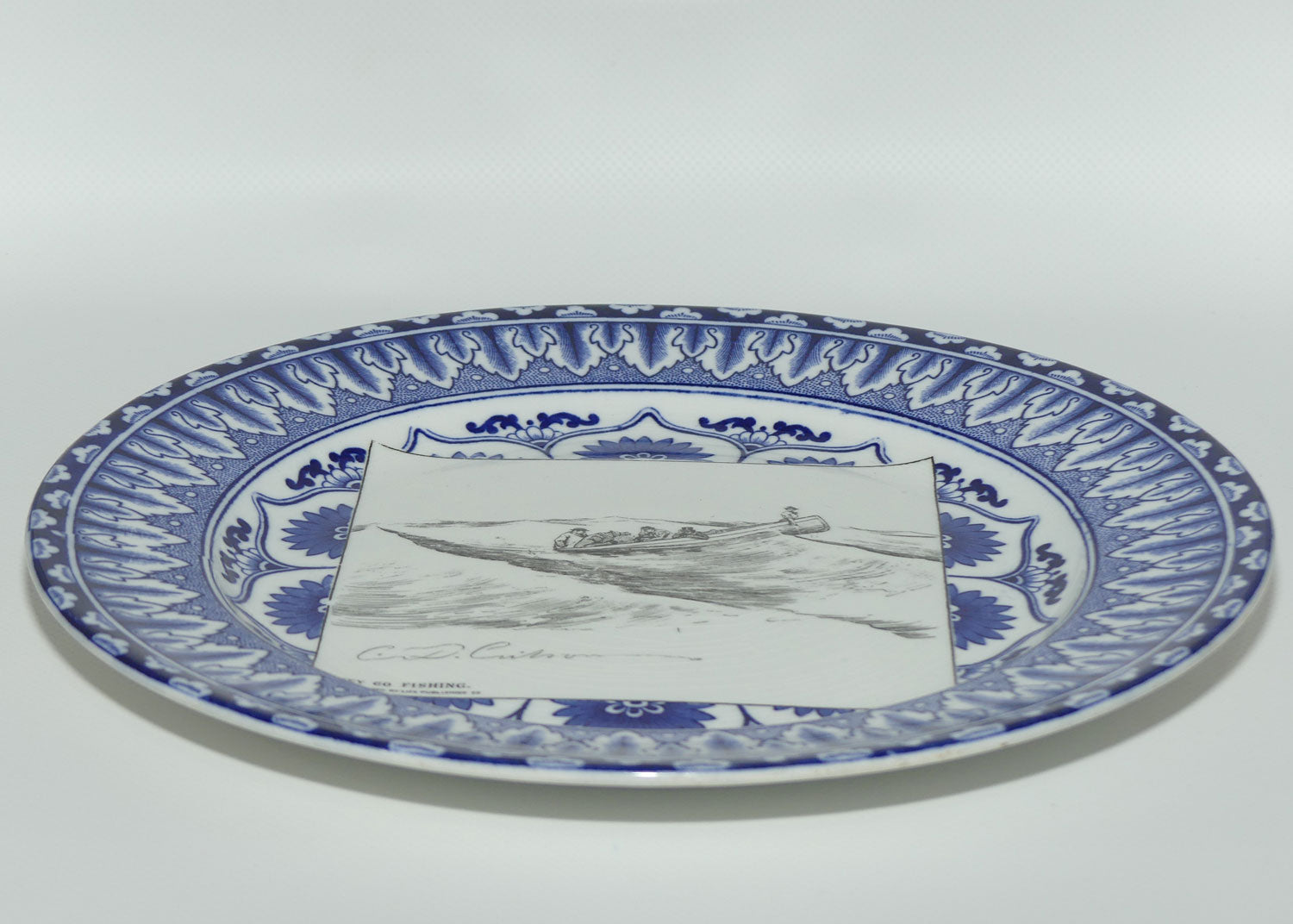 Royal Doulton CD Gibson | Gibson Girls Plate | #15: They go fishing