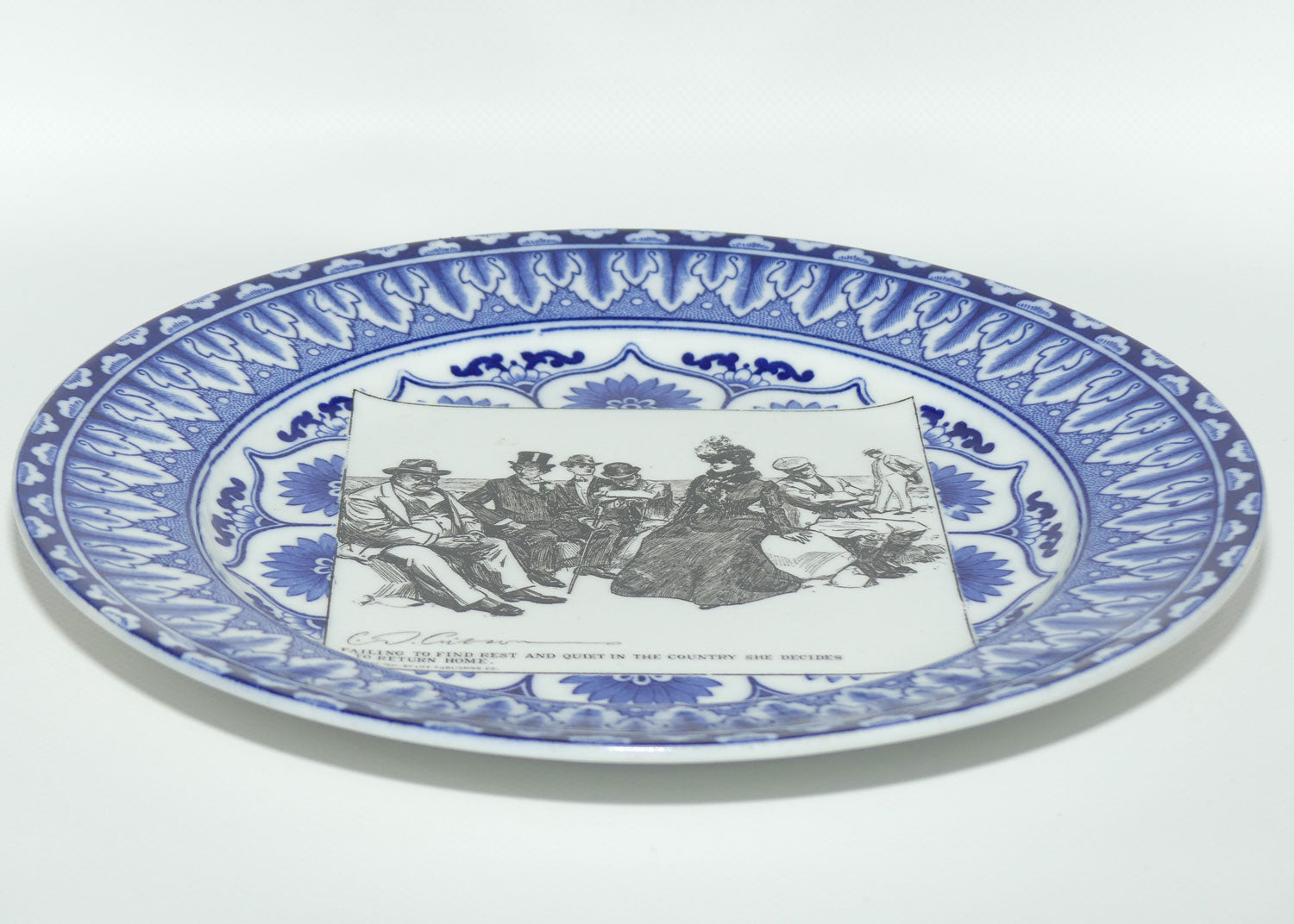 Royal Doulton CD Gibson | Gibson Girls Plate | #16: Failing to find rest...