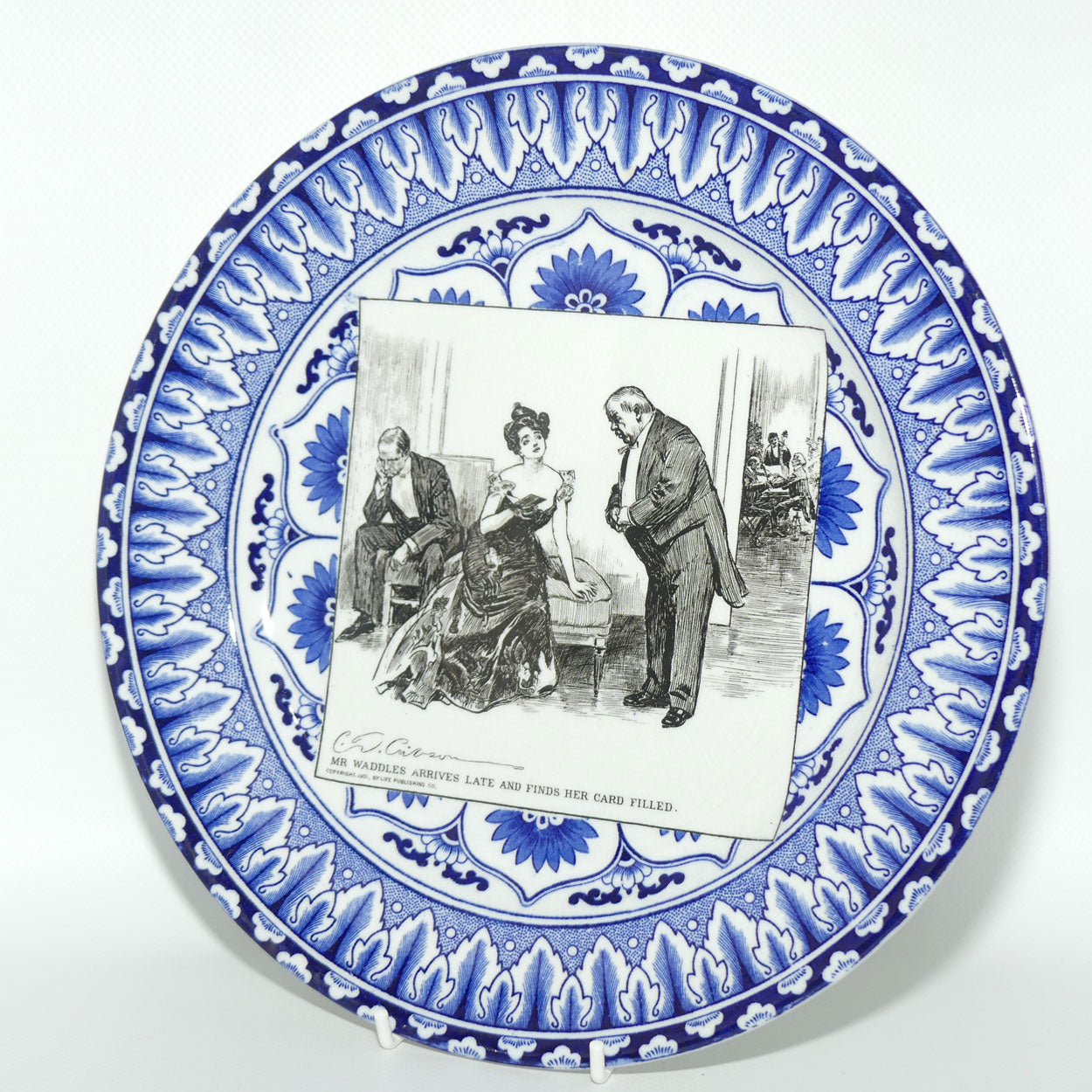 Royal Doulton CD Gibson | Gibson Girls Plate | #17: Mr Waddles arrives...