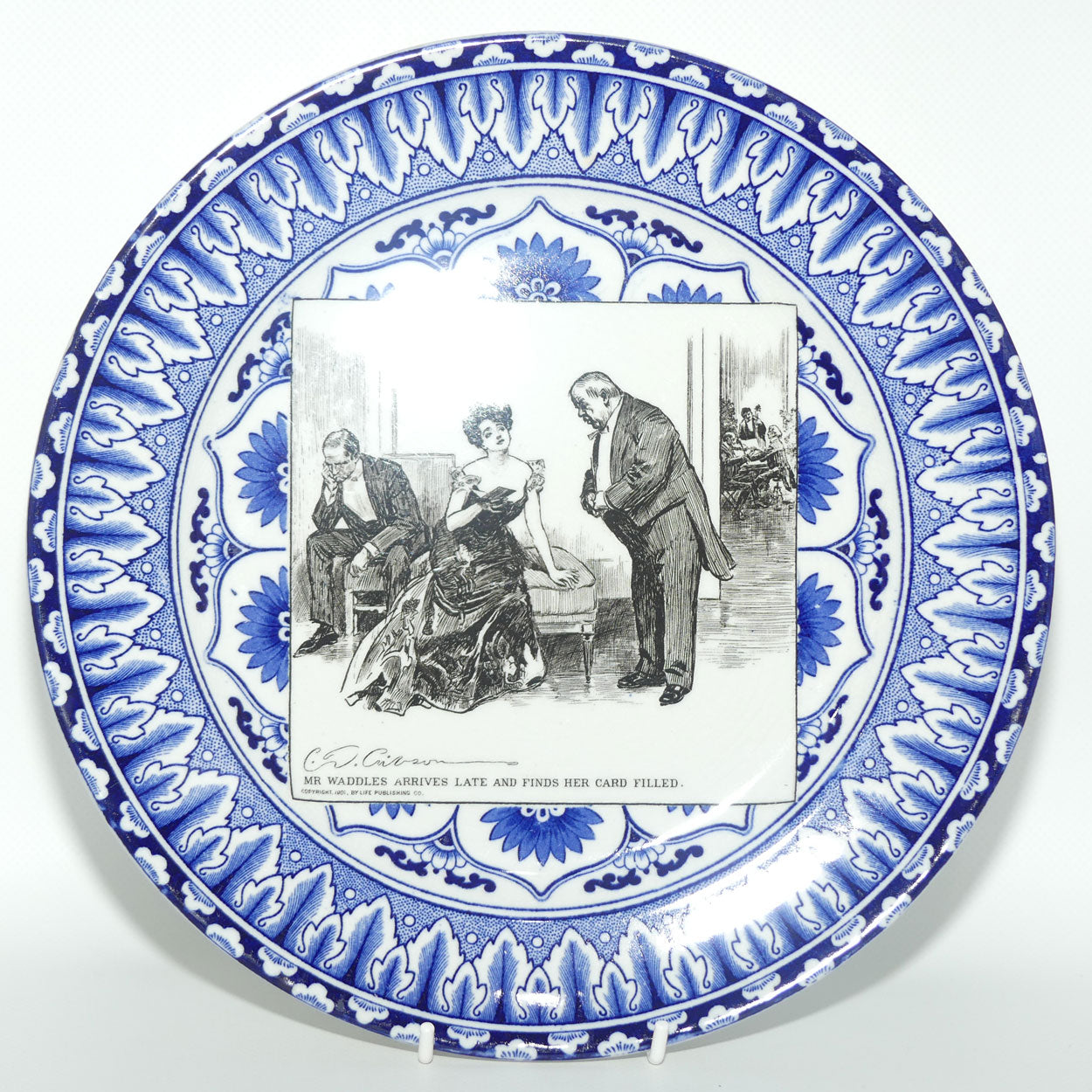 Royal Doulton CD Gibson | Gibson Girls Plate | #17: Mr Waddles arrives...