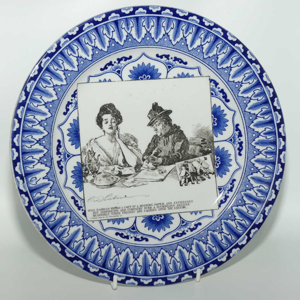 Royal Doulton CD Gibson Girls Plate | #20: Miss Babbles brings a copy...