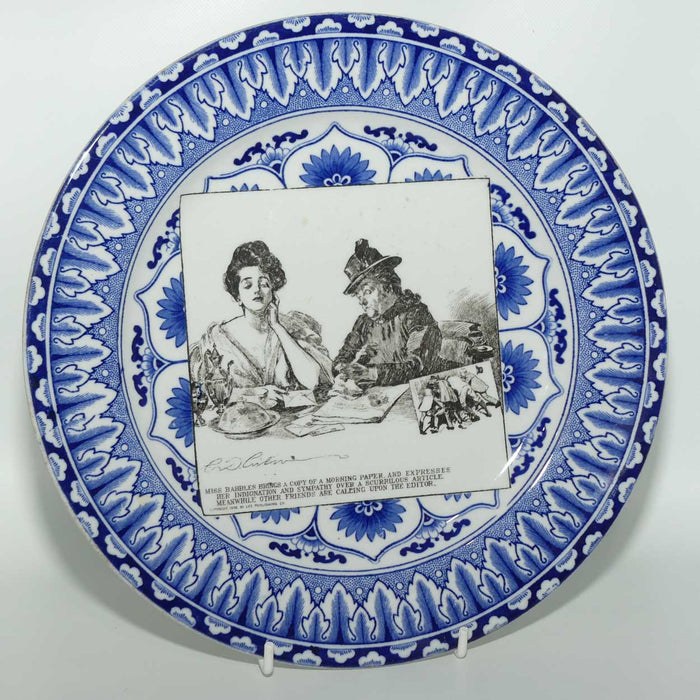 Royal Doulton CD Gibson Girls Plate | #20: Miss Babbles brings a copy... | #1