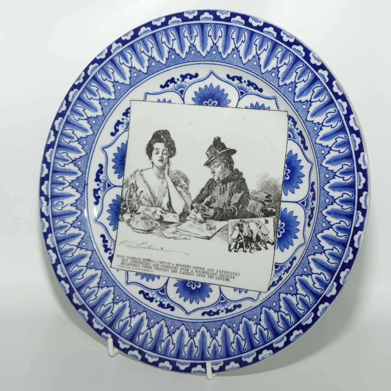 Royal Doulton CD Gibson Girls Plate | #20: Miss Babbles brings a copy...