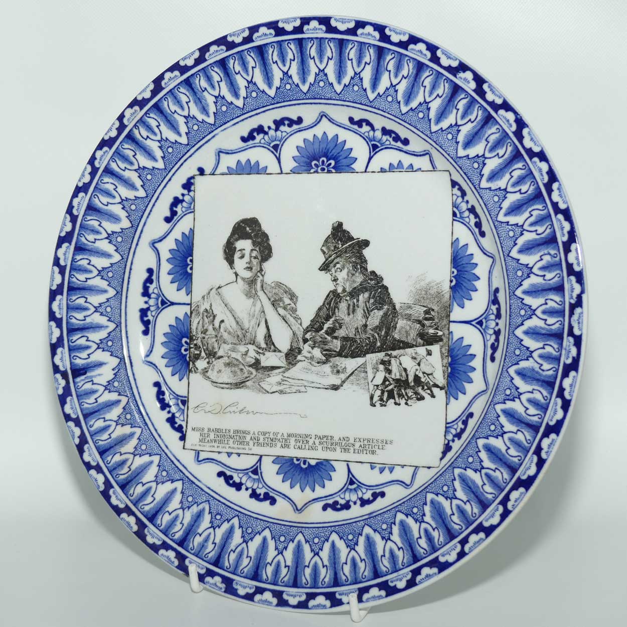 Royal Doulton CD Gibson Girls Plate | #20: Miss Babbles brings a copy... | #2