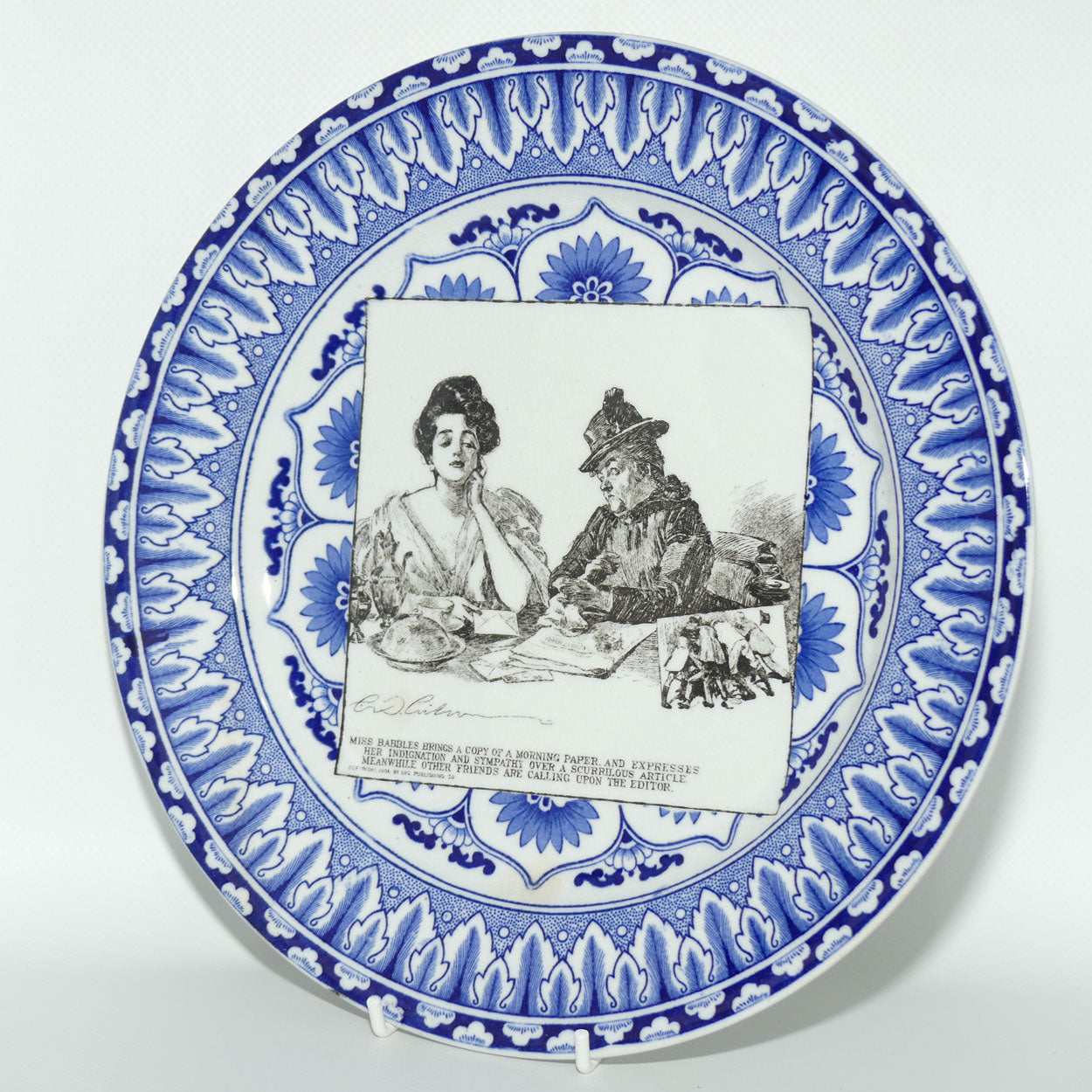 Royal Doulton CD Gibson | Gibson Girls Plate | #20: Miss Babbles brings a copy... | #2