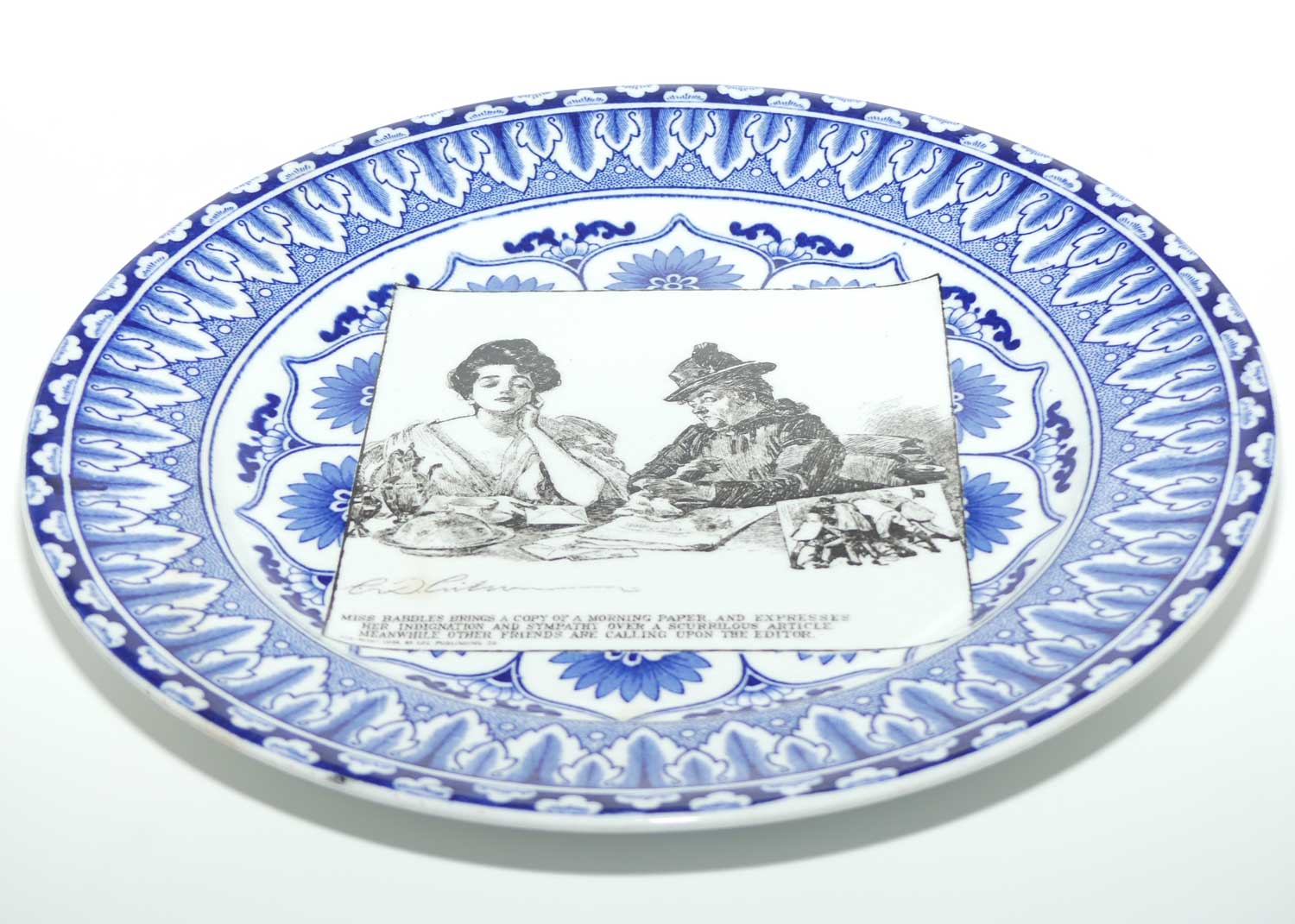 Royal Doulton CD Gibson Girls Plate | #20: Miss Babbles brings a copy... | #2