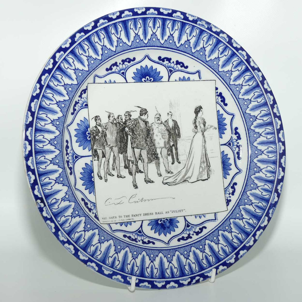 Royal Doulton CD Gibson Girls Plate | #22: She goes to the fancy...