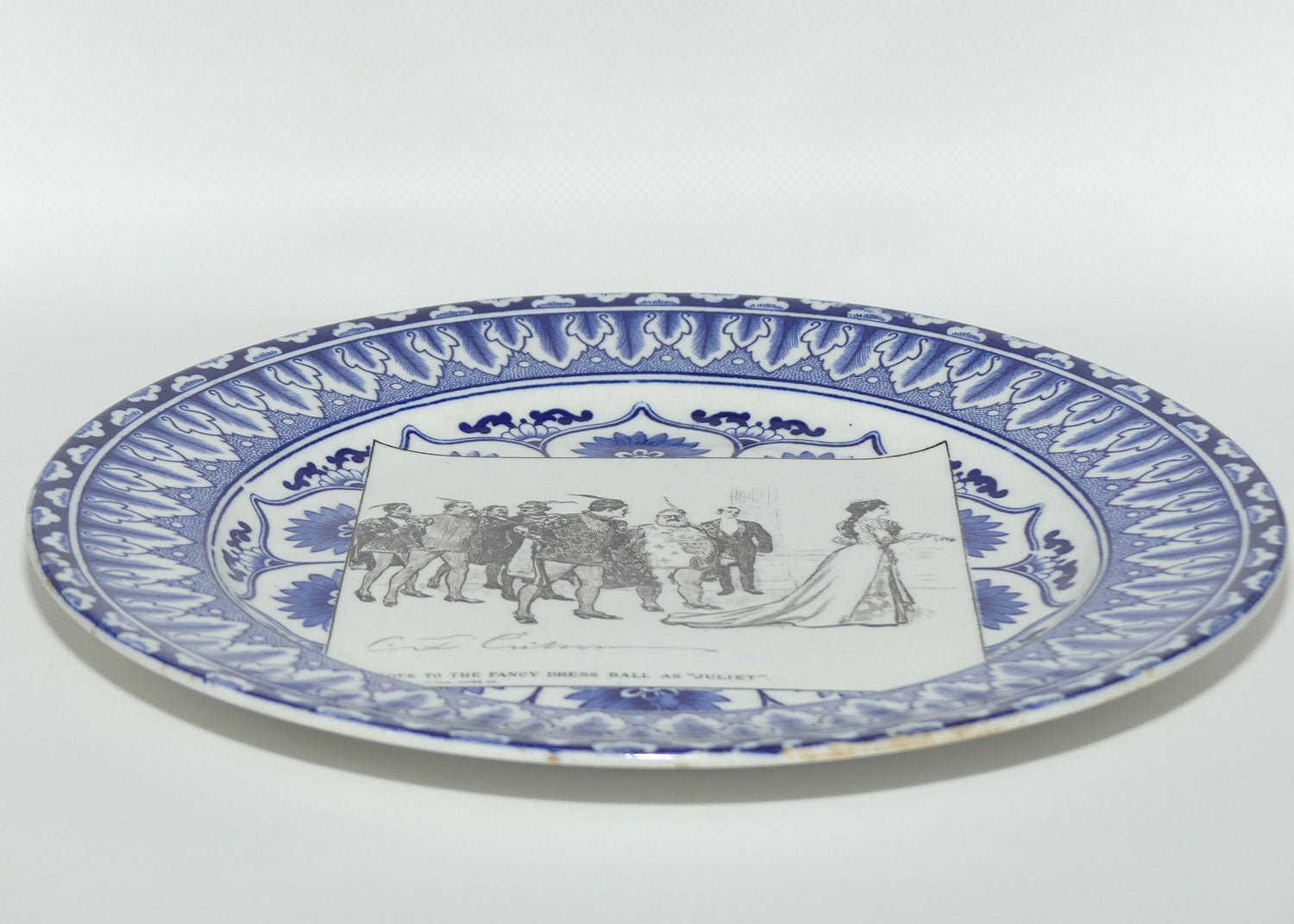 Royal Doulton CD Gibson | Gibson Girls Plate | #22: She goes to the fancy...