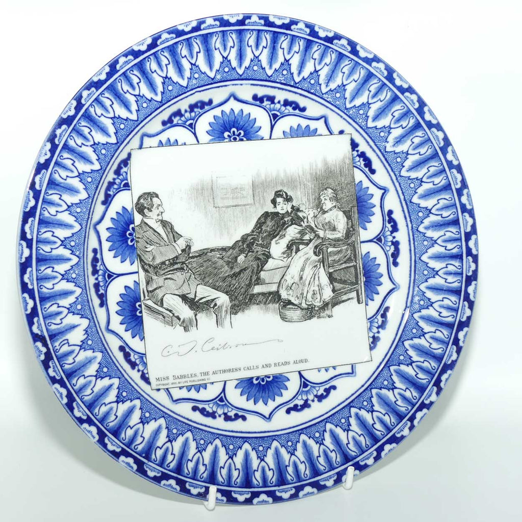 Royal Doulton CD Gibson Girls Plate | #04: Miss Babbles, the Authoress...