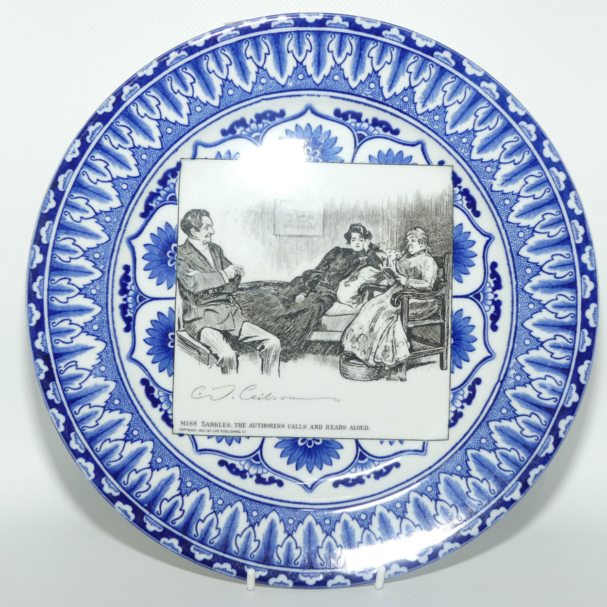 Royal Doulton CD Gibson | Gibson Girls Plate | #04: Miss Babbles, the Authoress...